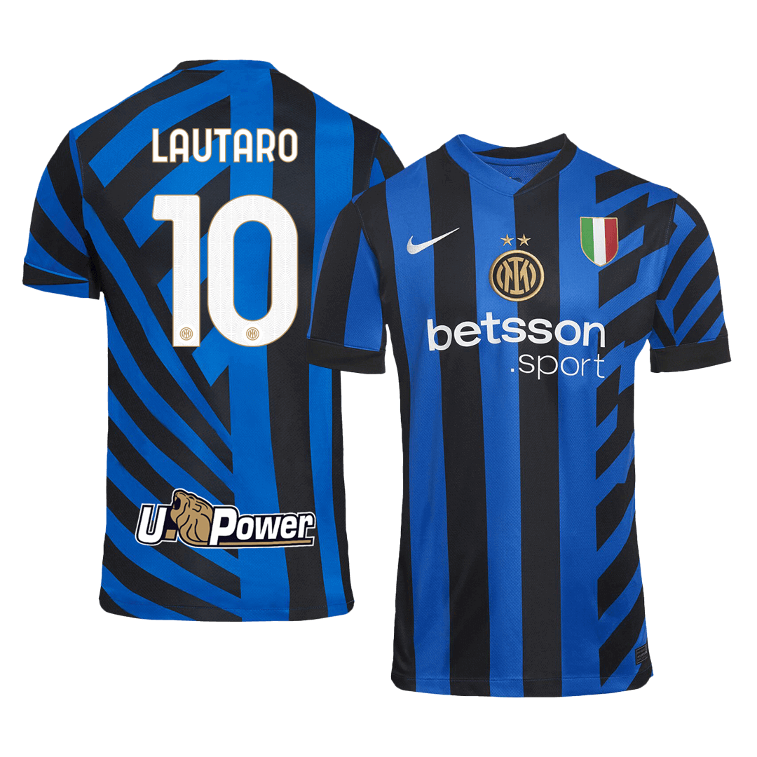 LAUTARO #10 Inter Milan Soccer Jersey Home Custom Shirt - bestsoccerstore
