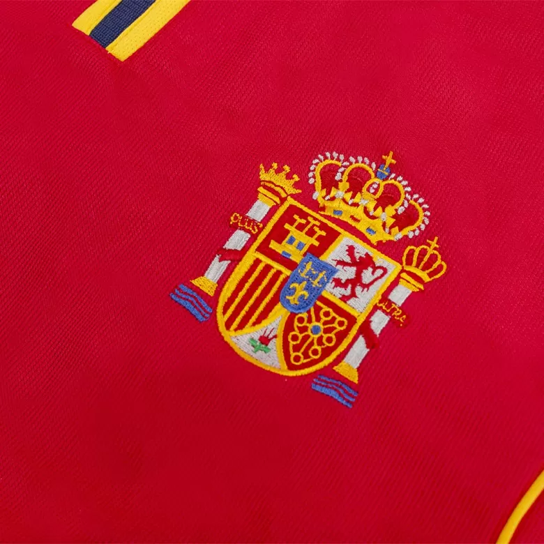 Spain Retro Jersey Home Soccer Shirt 2000 - bestsoccerstore