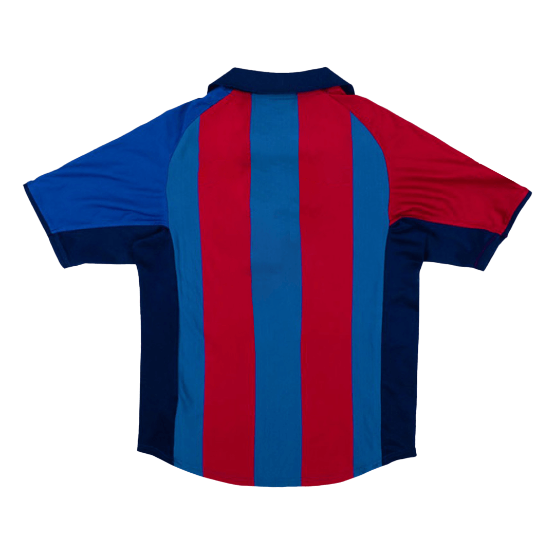 Barcelona Retro Jersey Home Soccer Shirt 2001/02
