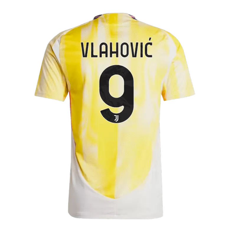 Authentic VLAHOVIĆ #9 Soccer Jersey Juventus Away Shirt 2024/25 Save The Children Sponsor - bestsoccerstore