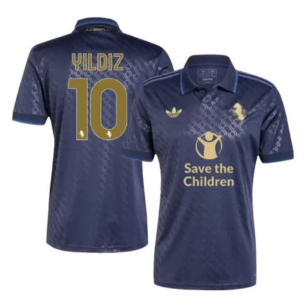 YILDIZ #10 Juventus Soccer Jersey Third Away Custom Shirt 2024/25 Save The Children Sponsor - bestsoccerstore