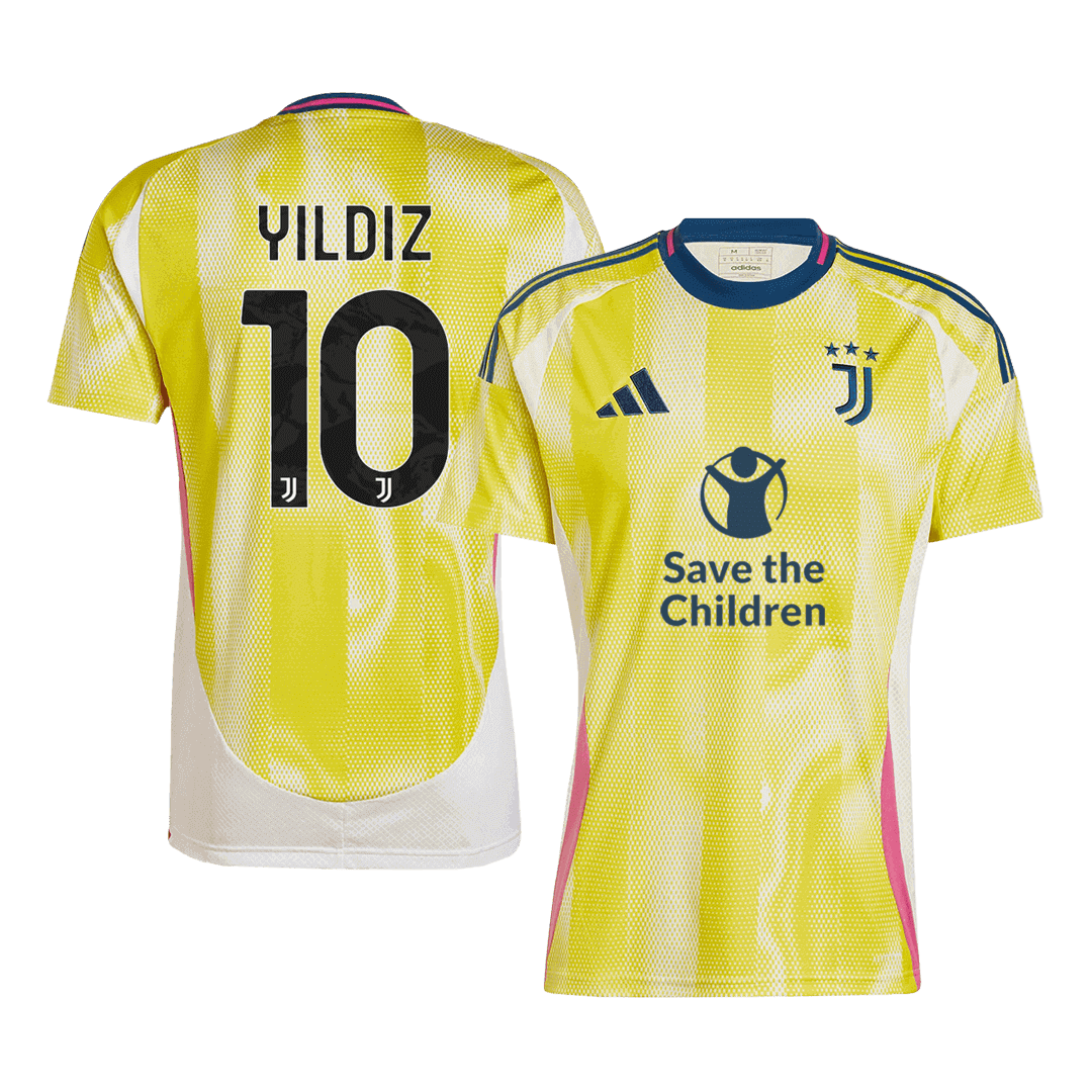 Juventus Jersey Custom YILDIZ #10 Soccer Jersey Away - bestsoccerstore