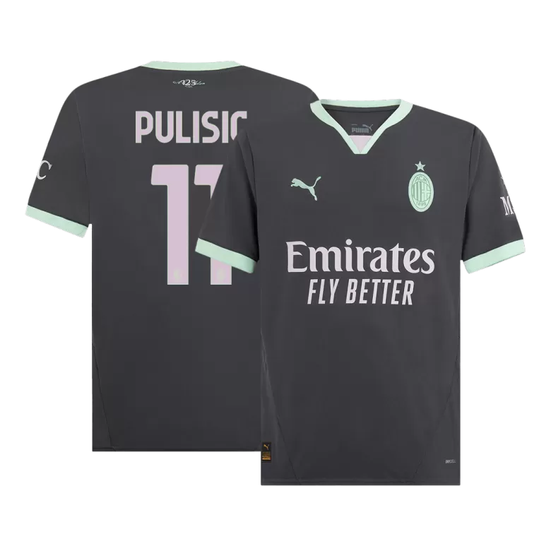 PULISIC #11 AC Milan Soccer Jersey Third Away Custom Shirt 2024/25 - bestsoccerstore