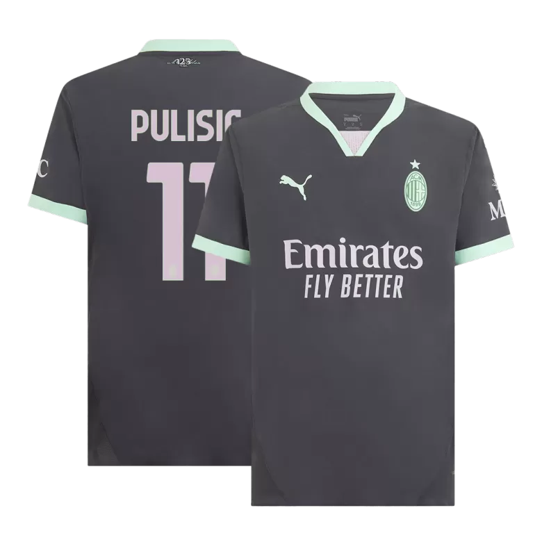 Authentic PULISIC #11 Soccer Jersey AC Milan Third Away Shirt 2024/25 - bestsoccerstore