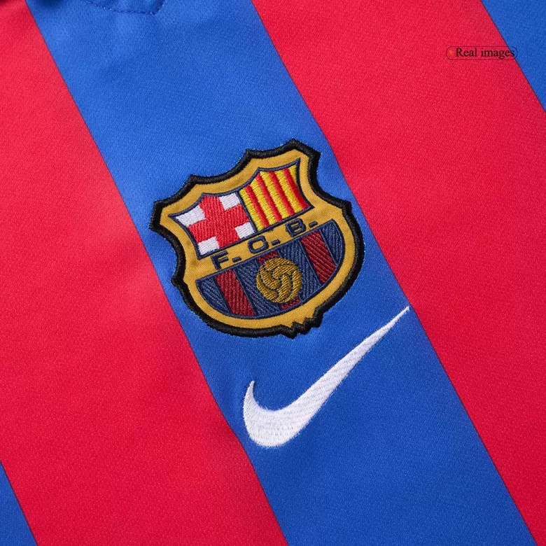 Barcelona Retro Jersey Home Soccer Shirt 2001/02 - bestsoccerstore