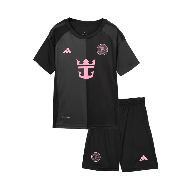 Kids Inter Miami CF Custom Away Soccer Kits 2025 - bestsoccerstore