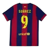 SUÁREZ #9 Barcelona Retro Jersey Home Soccer Shirt 2014/15 - bestsoccerstore