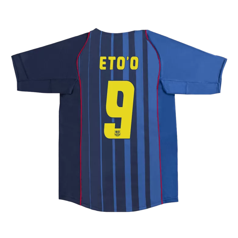 ETO'O #9 Barcelona Retro Jersey Away Soccer Shirt 2004/05 - bestsoccerstore