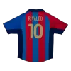 RIVALDO #10 Barcelona Retro Jersey Home Soccer Shirt 2001/02 - bestsoccerstore