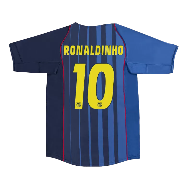 RONALDINHO #10 Barcelona Retro Jersey Away Soccer Shirt 2004/05 - bestsoccerstore