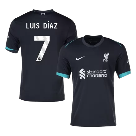 Liverpool Jersey Custom LUIS DÍAZ #7 Soccer Jersey Away 2024/25 - bestsoccerstore