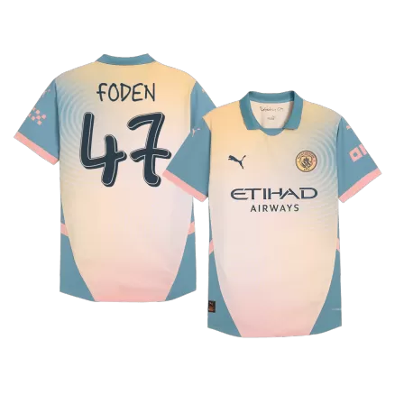 Authentic FODEN #47 Soccer Jersey Manchester City Fourth Away Shirt 2024/25 Definitely City - bestsoccerstore