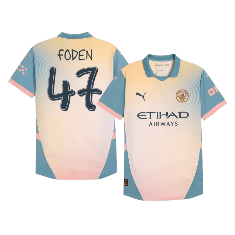 Authentic FODEN #47 Soccer Jersey Manchester City Fourth Away Shirt 2024/25 Definitely City - bestsoccerstore