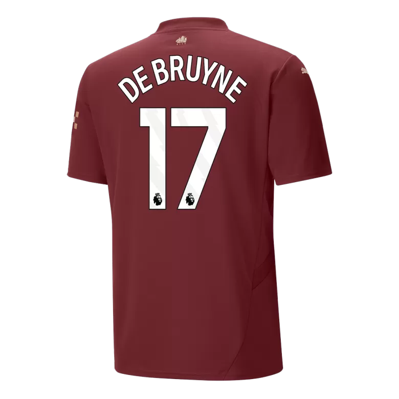 DE BRUYNE #17 Manchester City Soccer Jersey Third Away Custom Shirt 2024/25 - bestsoccerstore