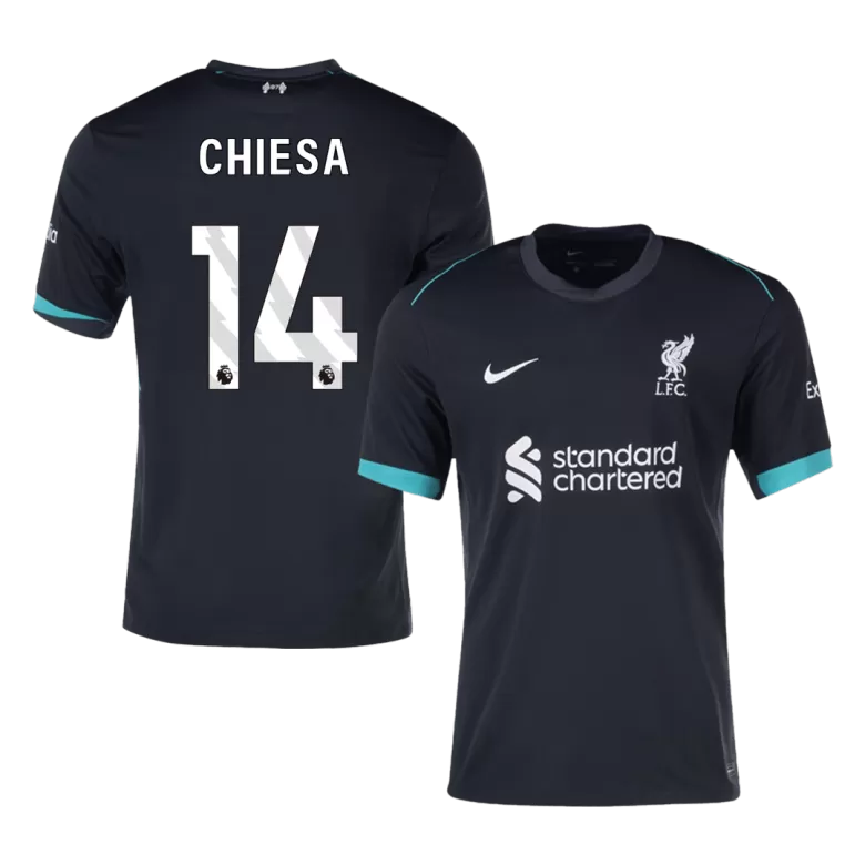 Liverpool Jersey Custom CHIESA #14 Soccer Jersey Away 2024/25 - bestsoccerstore