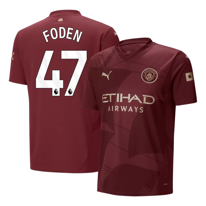 FODEN #47 Manchester City Soccer Jersey Third Away Custom Shirt 2024/25 - bestsoccerstore