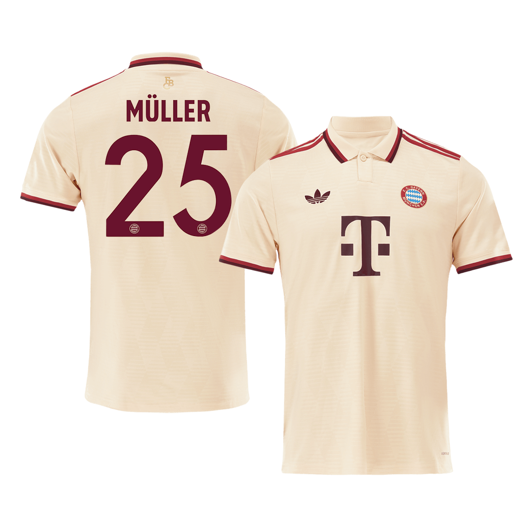 Bayern Munich MÜLLER #25 Soccer Jersey Third Away Custom Shirt - UCL - bestsoccerstore