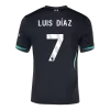Liverpool Jersey Custom LUIS DÍAZ #7 Soccer Jersey Away 2024/25 - bestsoccerstore