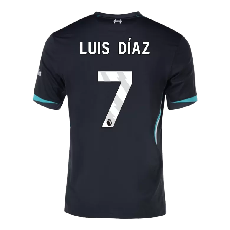 Liverpool Jersey Custom LUIS DÍAZ #7 Soccer Jersey Away 2024/25 - bestsoccerstore