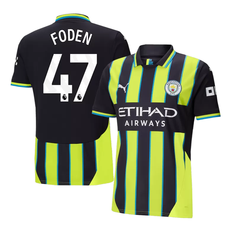 FODEN #47 Manchester City Soccer Jersey Away Custom Shirt 2024/25 - bestsoccerstore