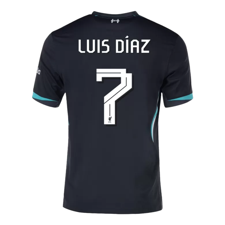 Liverpool Jersey Custom LUIS DÍAZ #7 Soccer Jersey Away 2024/25 -UCL - bestsoccerstore