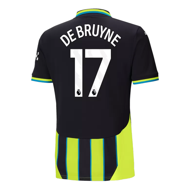 DE BRUYNE #17 Manchester City Soccer Jersey Away Custom Shirt 2024/25 - bestsoccerstore