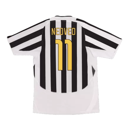 NEDVED #11 Juventus Retro Jersey Home Soccer Shirt 2003/04 - bestsoccerstore