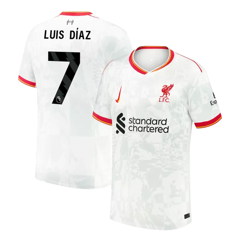 LUIS DÍAZ #7 Liverpool Soccer Jersey Third Away Custom Shirt 2024/25 - bestsoccerstore