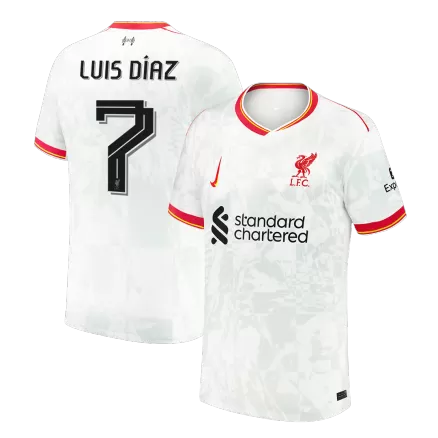 LUIS DÍAZ #7 Liverpool Soccer Jersey Third Away Custom Shirt 2024/25 -UCL - bestsoccerstore