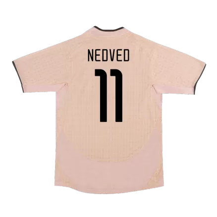 NEDVED #11 Juventus Retro Jersey Away Soccer Shirt 2003/04 - bestsoccerstore