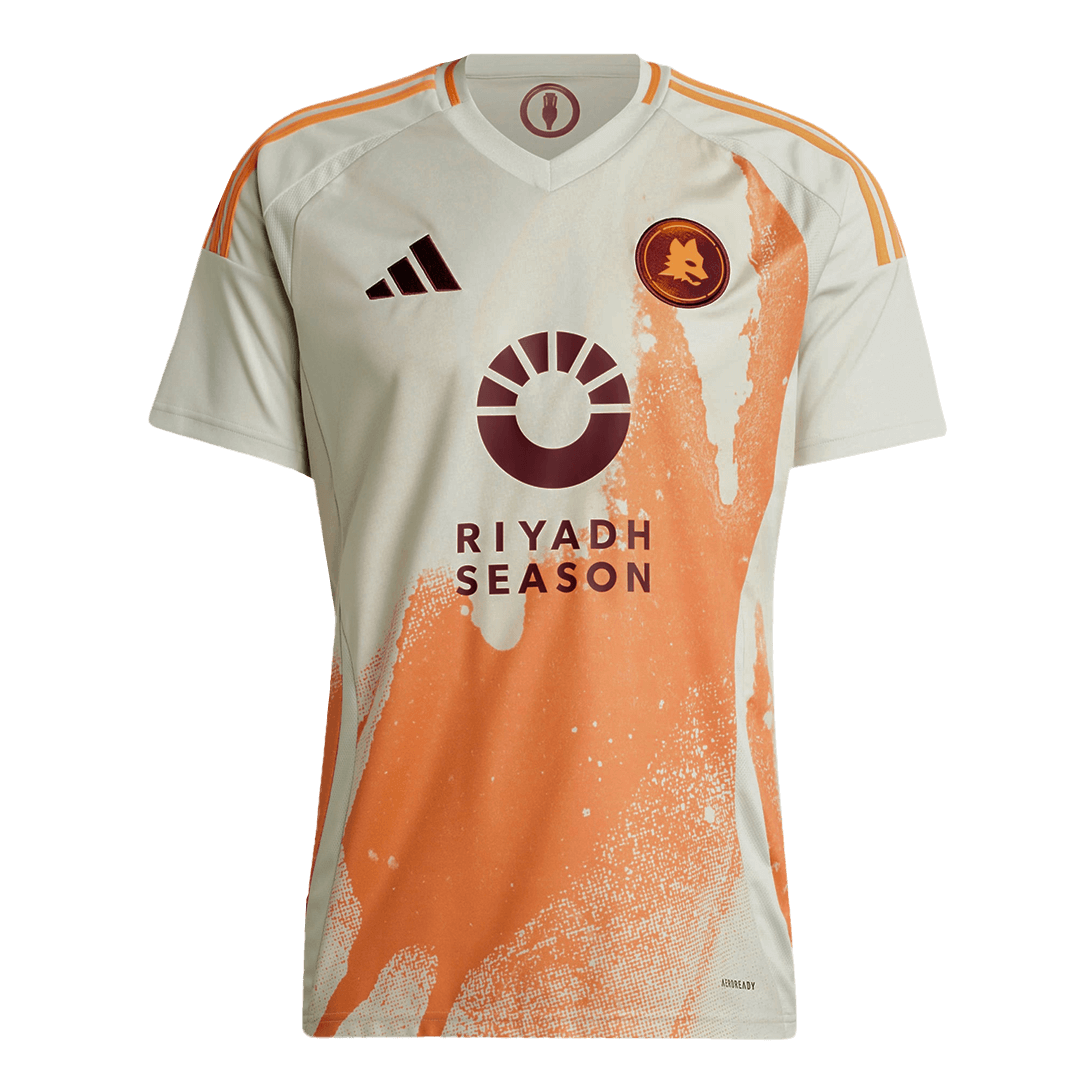 Roma Soccer Jersey Away Custom Shirt - bestsoccerstore