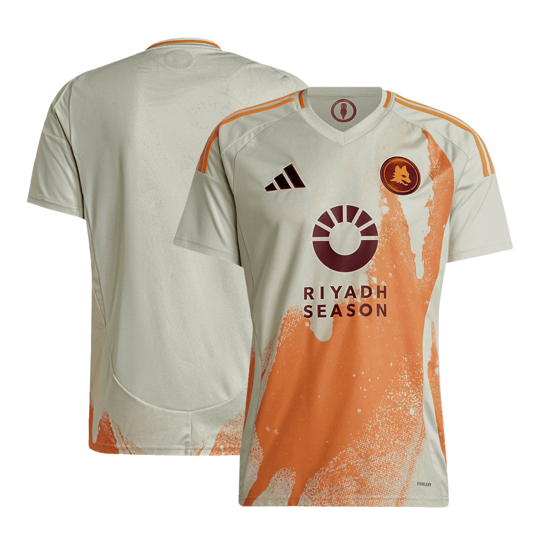Roma Soccer Jersey Away Custom Shirt - bestsoccerstore
