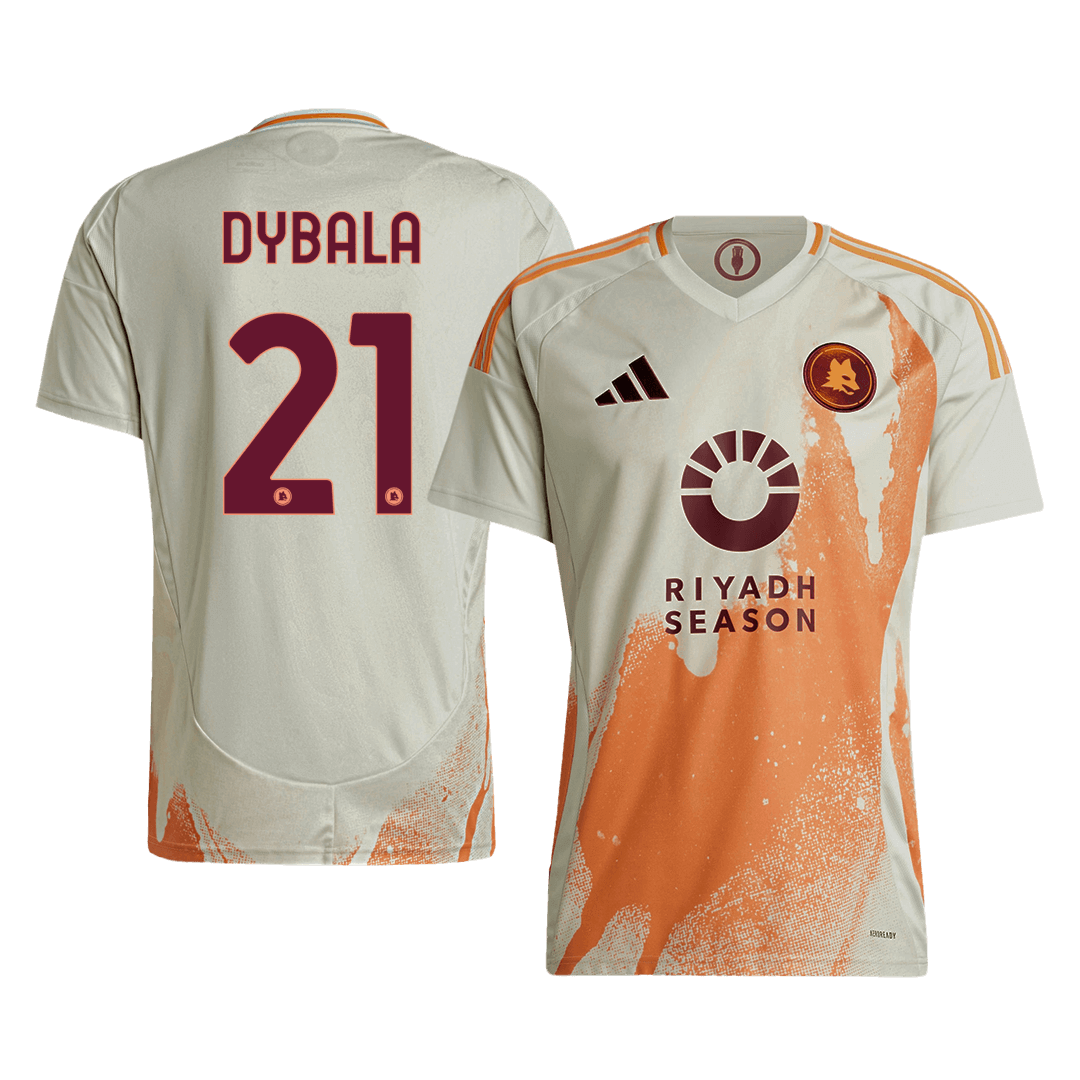 DYBALA #21 Roma Soccer Jersey Away Custom Shirt - bestsoccerstore