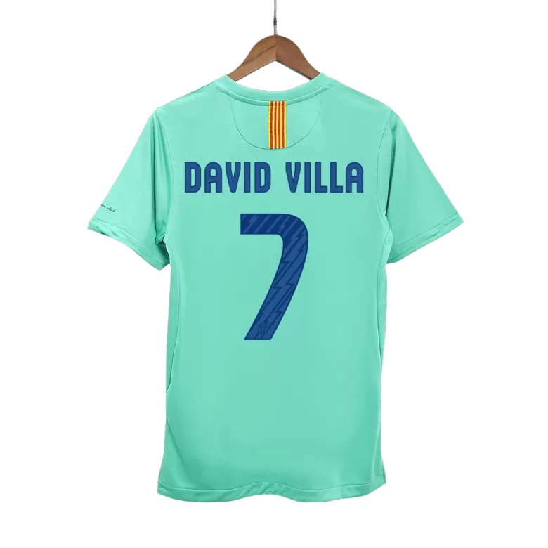 DAVID VILLA #7 Barcelona Retro Jersey Away Soccer Shirt 2010/11 - bestsoccerstore