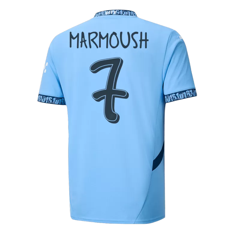 Manchester City Jersey Custom MARMOUSH #7 Soccer Jersey Home 2024/25 - UCL - bestsoccerstore