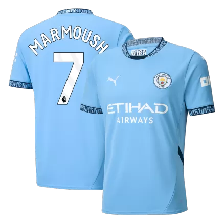 Manchester City Jersey Custom MARMOUSH #7 Soccer Jersey Home 2024/25 - bestsoccerstore