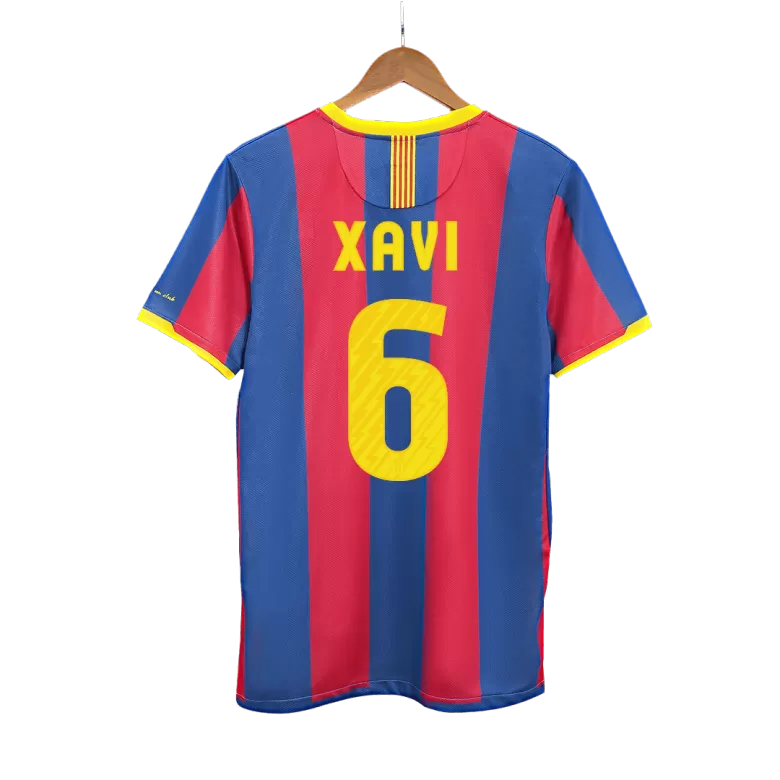 XAVI #6 Barcelona Retro Jersey Home Soccer Shirt 2010/11 - bestsoccerstore