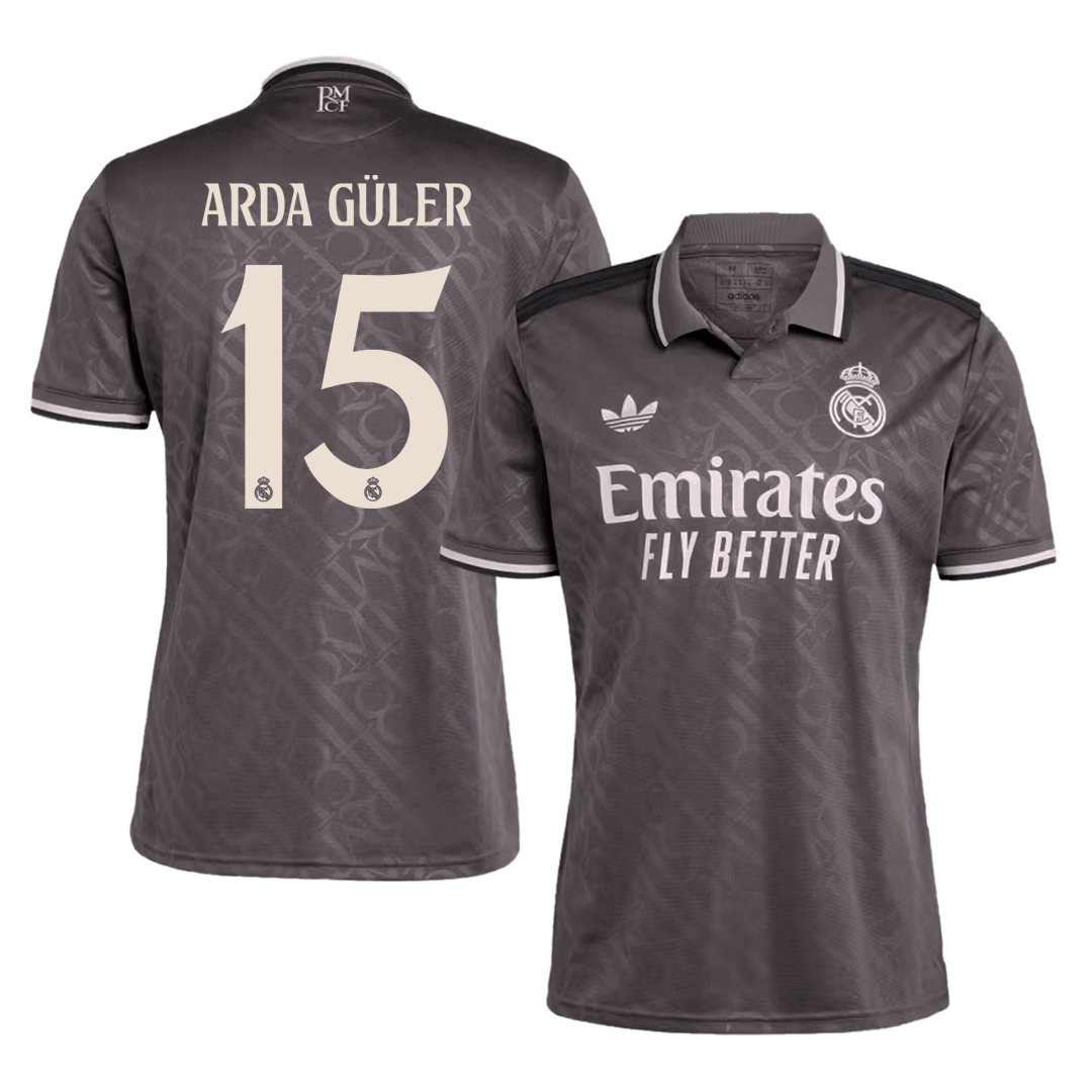 Real Madrid Jersey Custom ARDA GÜLER #15 Soccer Jersey Third Away - bestsoccerstore