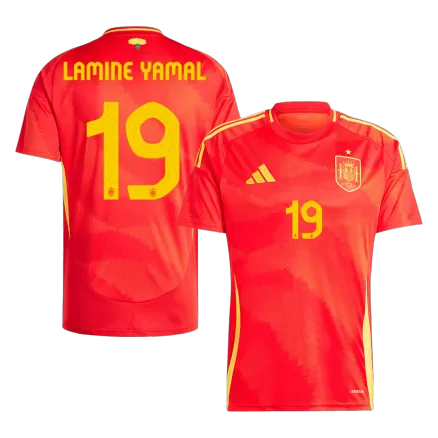 Spain Jersey Custom LAMINE YAMAL #19 Soccer Jersey Home 2024 - bestsoccerstore