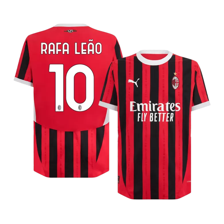 Authentic RAFA LEÃO #10 Soccer Jersey AC Milan Home Shirt 2024/25 - bestsoccerstore