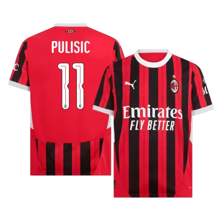 PULISIC #11 AC Milan Soccer Jersey Home Custom Shirt 2024/25 - UCL - bestsoccerstore