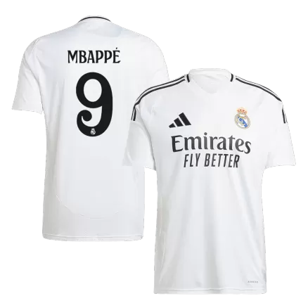 MBAPPÉ #9 Real Madrid Soccer Jersey Home Custom Shirt 2024/25 - bestsoccerstore