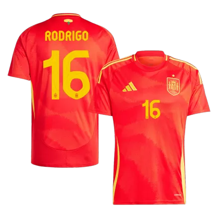 Spain Jersey Custom RODRIGO #16 Soccer Jersey Home 2024 - bestsoccerstore