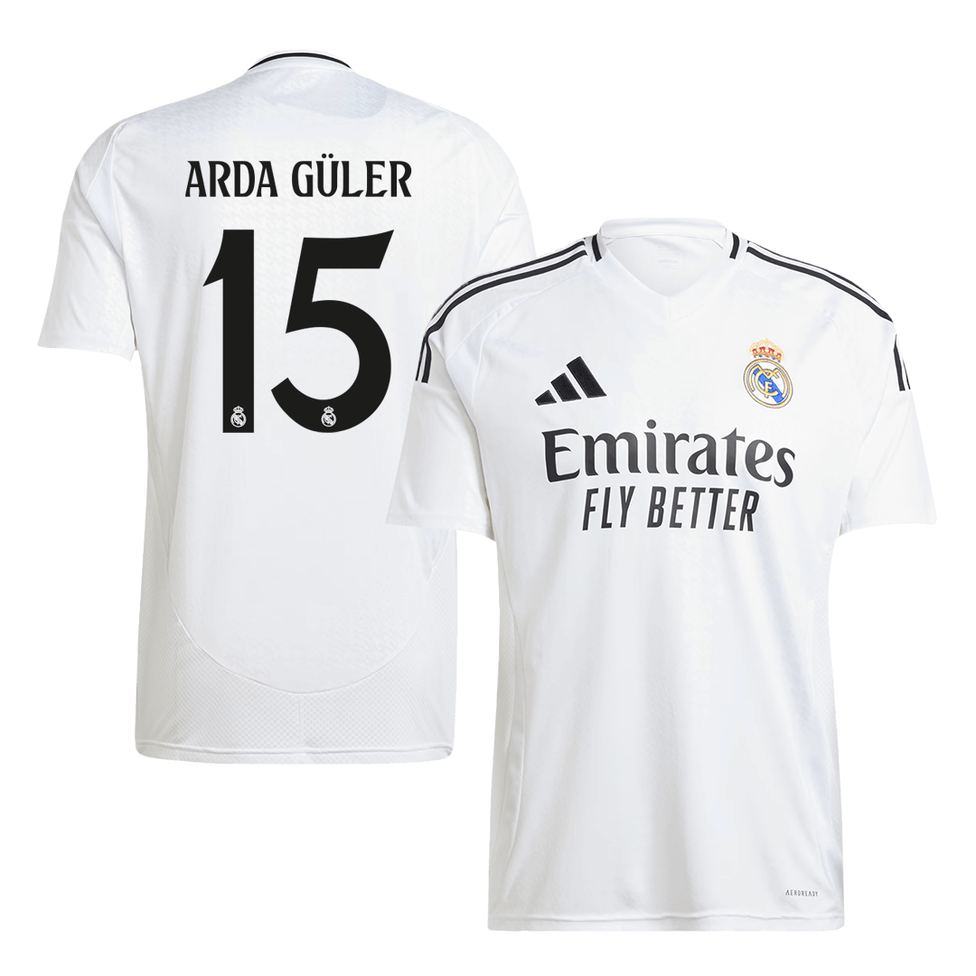 ARDA GÜLER #15 Real Madrid Soccer Jersey Home Custom Shirt - bestsoccerstore