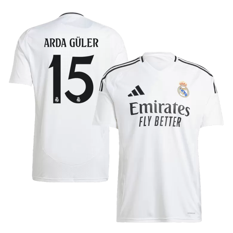 ARDA GÜLER #15 Real Madrid Soccer Jersey Home Custom Shirt 2024/25 - bestsoccerstore