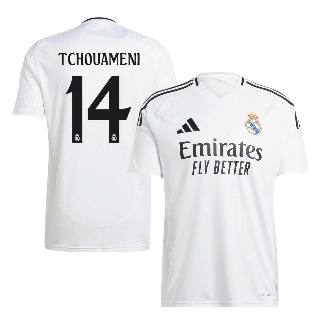 TCHOUAMENI #14 Real Madrid Soccer Jersey Home Custom Shirt - bestsoccerstore