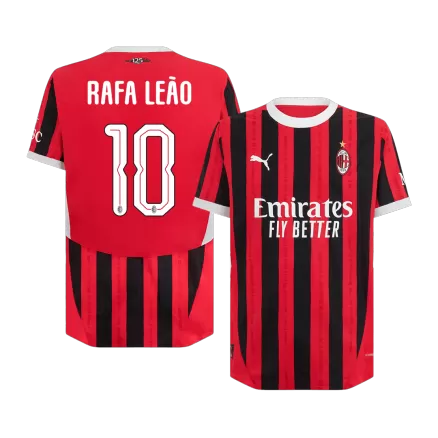 Authentic RAFA LEÃO #10 Soccer Jersey AC Milan Home Shirt 2024/25 - UCL - bestsoccerstore