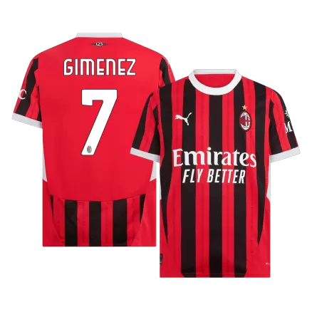 GIMENEZ #7 AC Milan Soccer Jersey Home Custom Shirt 2024/25 - bestsoccerstore