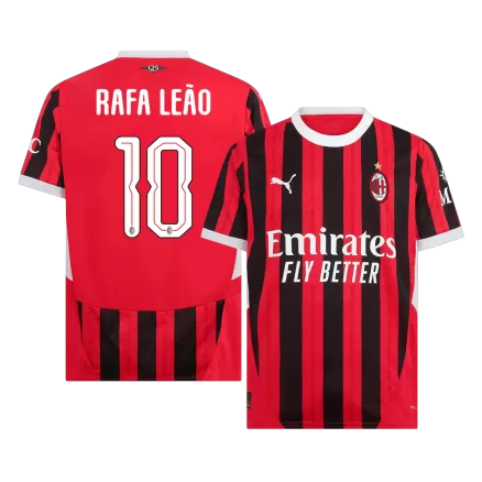 RAFA LEÃO #10 AC Milan Soccer Jersey Home Custom Shirt 2024/25 - UCL - bestsoccerstore