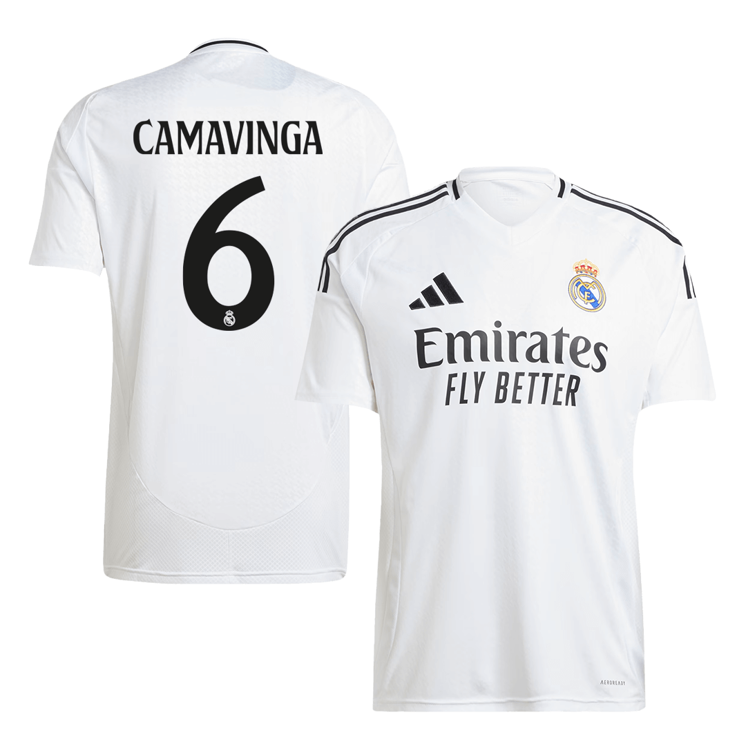 CAMAVINGA #6 Real Madrid Soccer Jersey Home Custom Shirt - bestsoccerstore
